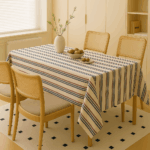 Handwoven Cotton Multicolour Striped tablecloth (17)
