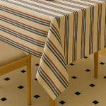 Handwoven Cotton Multicolour Striped tablecloth (17) - Image 2