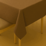 Handwoven Cotton Brown Plain Tablecloth (18) - Image 2