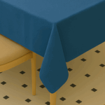 Handwoven Cotton Blue Plain tablecloth (21) - Image 2