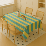 Handwoven Cotton Multicolour Striped tablecloth (22)