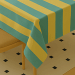 Handwoven Cotton Multicolour Striped tablecloth (22) - Image 2