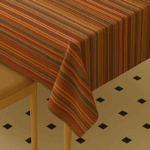 Handwoven Cotton Yellow Striped tablecloth (26) - Image 2