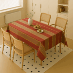 Handwoven Cotton Multi colour Striped tablecloth (28)
