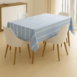 Handwoven Cotton Multicolour Striped tablecloth (3) - Image 2