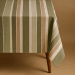 Handwoven Cotton Multicolour Striped tablecloth (4) - Image 3