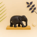 Karungali Wood Elephant (1")