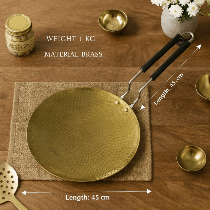 7261f52c-e7b2-482e-a9a0-db7dc387cabb Brass Roti Tawa - Image 1