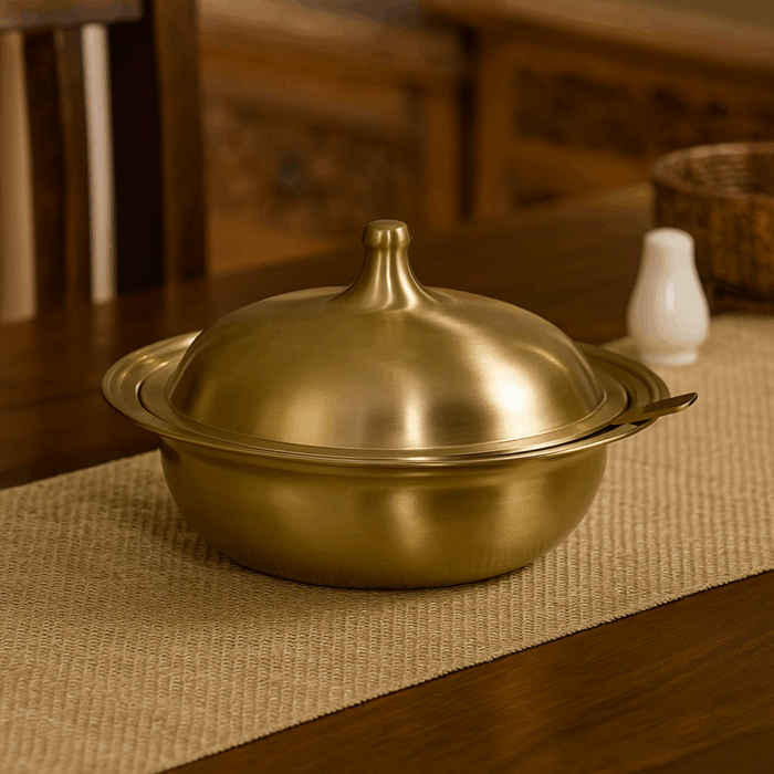 Casserole Dishes1(2) Kansa Bronze Casserole - Image 1