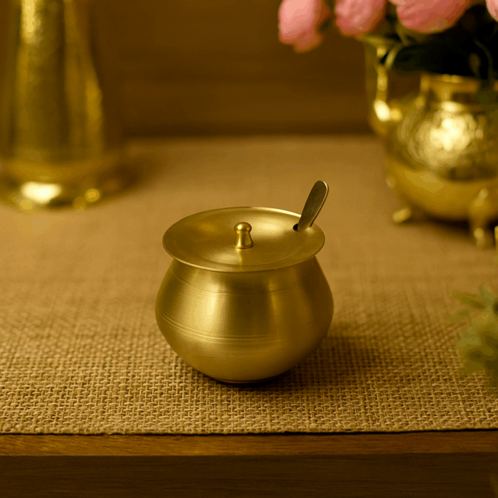 Kansa Ghee Pot1(2) Kansa Ghee Pot - Image 1