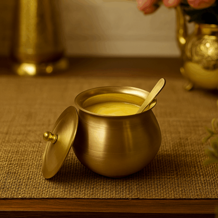 Kansa Ghee Pot - Image 3
