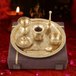 Traditional Brass Pooja Set - Image 2