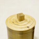Brass Canister Set with Wooden Lid - Image 3