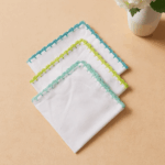 3 Premium Cotton Handkerchief (11 x 11 Inches)