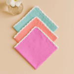 3 Premium Cotton Handkerchief (11 x 11 Inches)