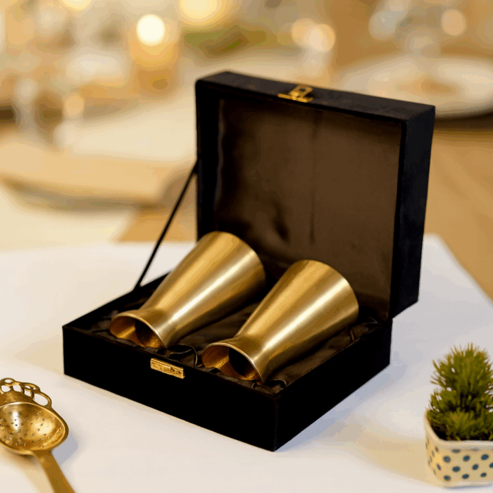 Premium Bronze Juice Glass Set - Image 3
