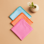 3 Premium Cotton Handkerchief (11 x 11 Inches)