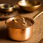 Copper Saucepan Tincoated With Lid - Image 2