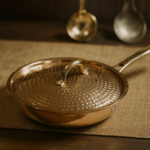 Copper Frypan With Lid (Tincoated)