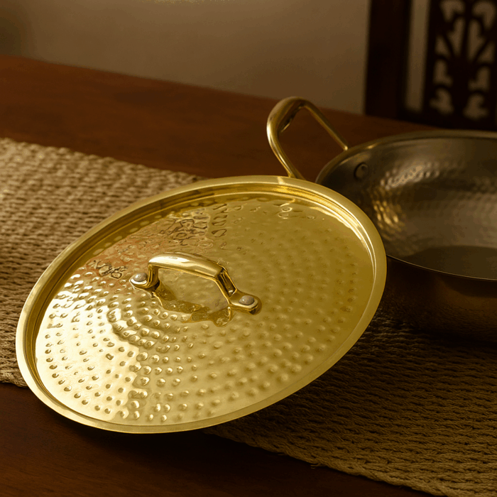 Brass Kadai With Lid(Tin Coated) - Image 2