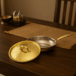 Brass Frypan with lid (tincoated) - Image 3