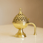Brass Incense Burner with Handle