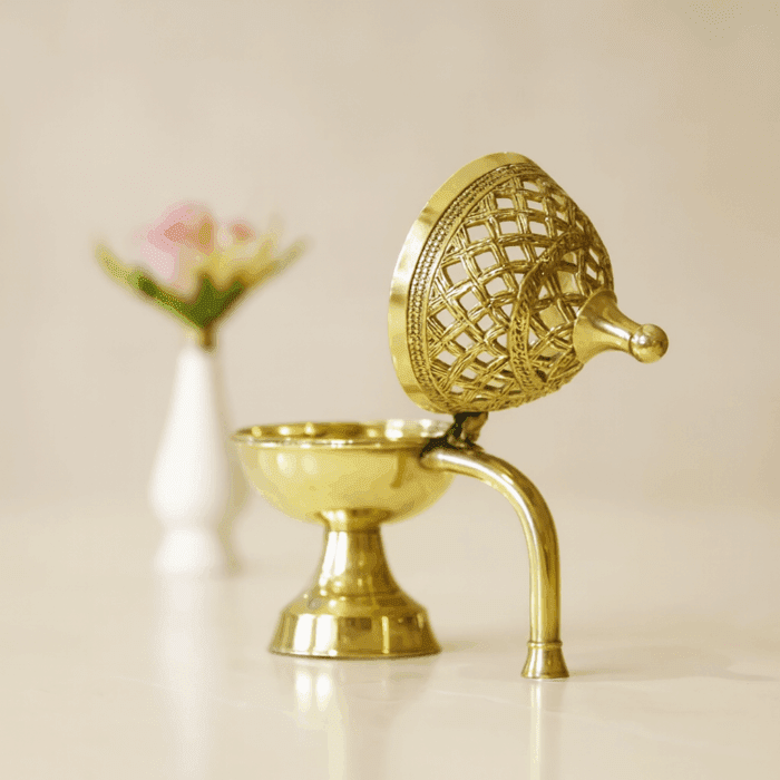 Brass Incense Burner with Handle - Image 2