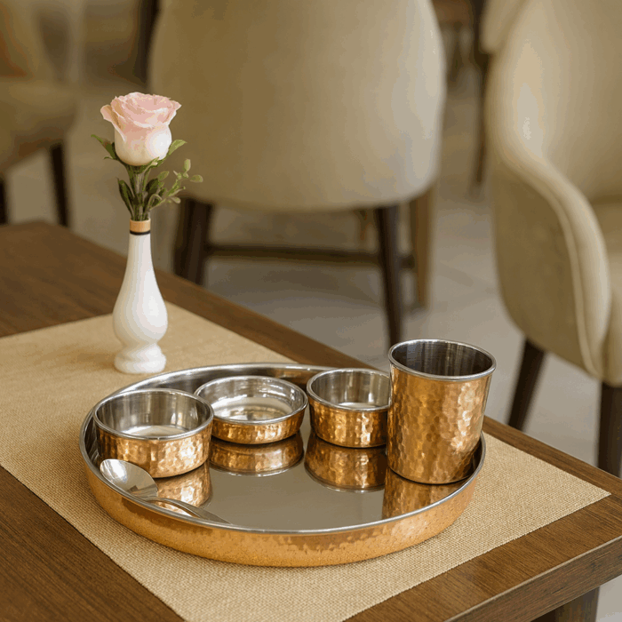 dinnerset3(3) Copper Dinner Set - Image 1