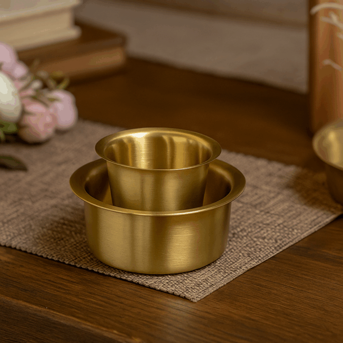 glass1(2) Brass Coffee Dabra - Image 1