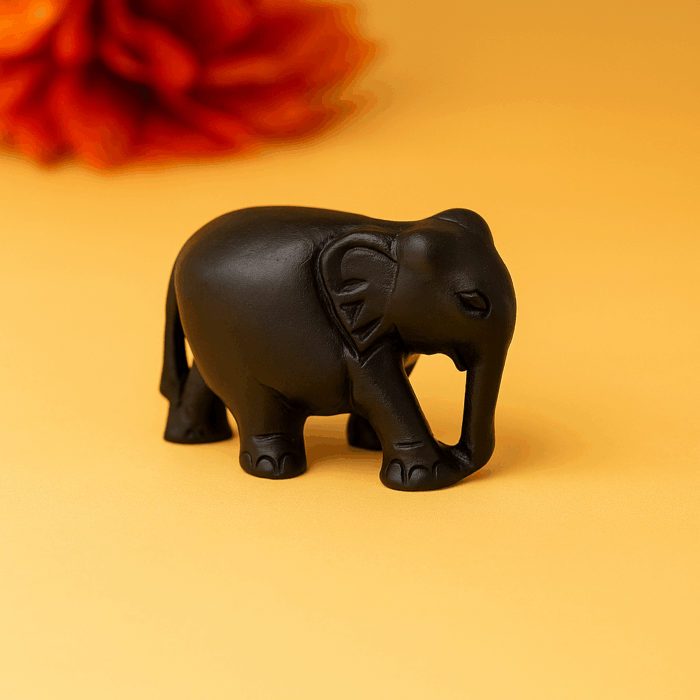 Karungali Wood Elephant (1") - Image 2