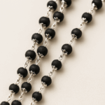 Karungali Mala with Silver Cap - Image 3