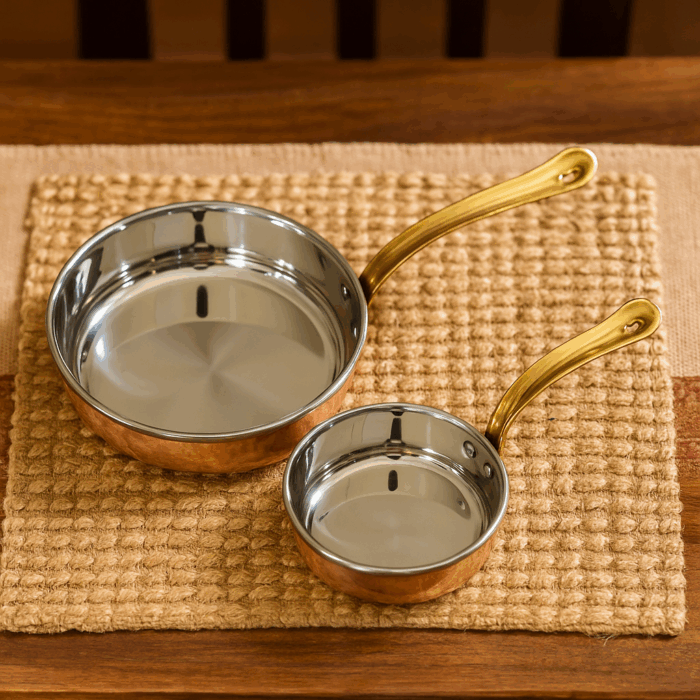 Copper Steel Saucepan with Tincoated - Image 2