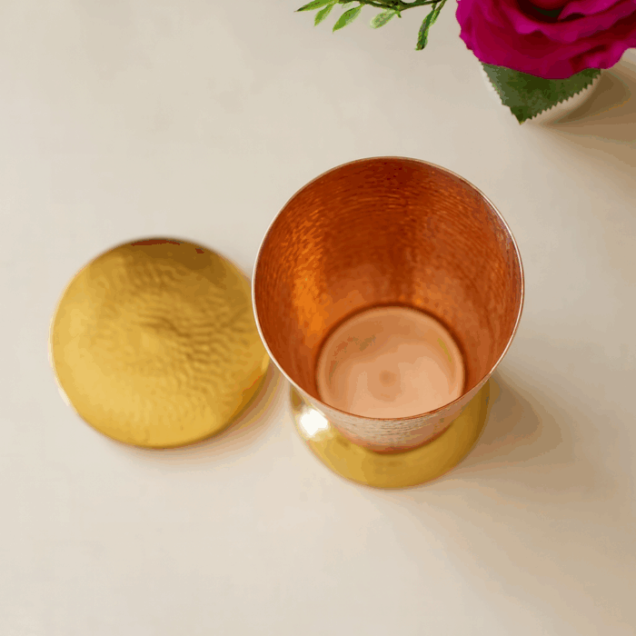 Copper Glass with Lid - Image 3