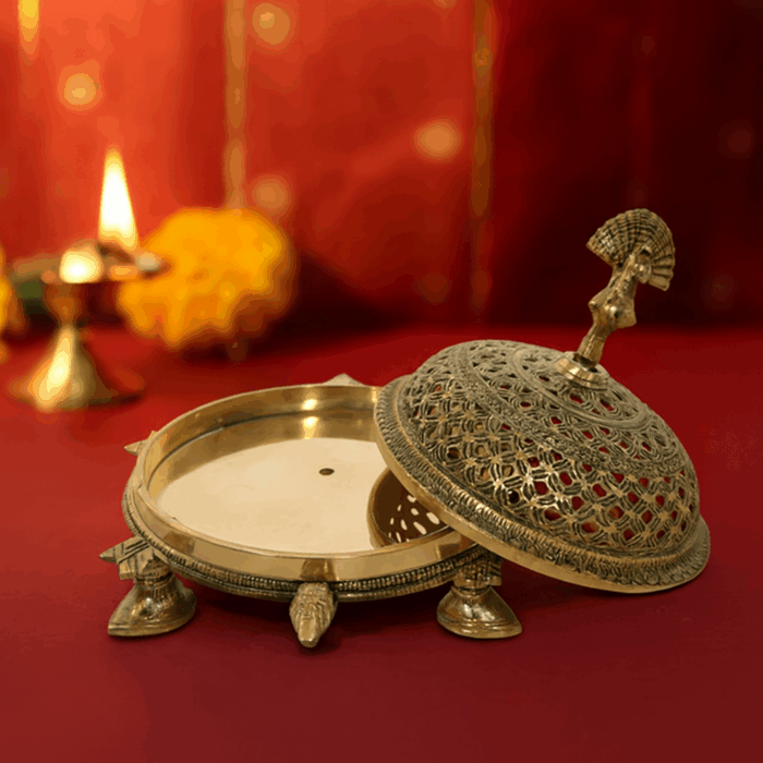 Brass Turtle Incense Burner - Image 2