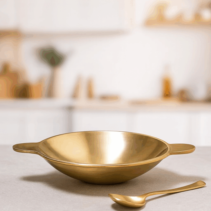 appachatty1(3) Bronze Palapam Chatty/Frying Pan - Image 1