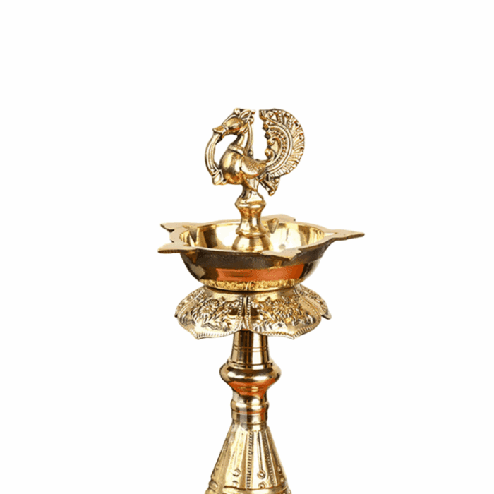 Kerala Designer Oil Lamp - Image 2