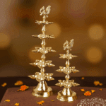 Three-layer Peacock Oil Lamp - Image 4