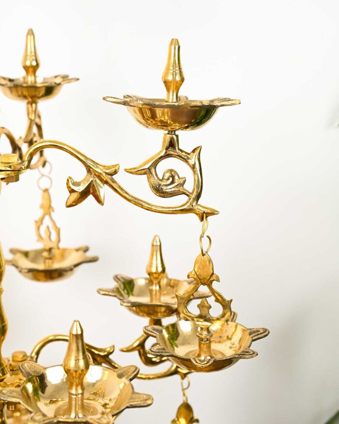 Peacock Multi-tier oil lamp - Image 2