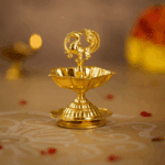 Brass Swan Oil Lamp