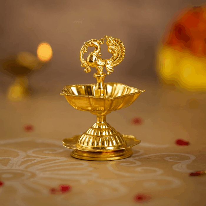 decorative lamp5(1) Brass Swan Oil Lamp - Image 1