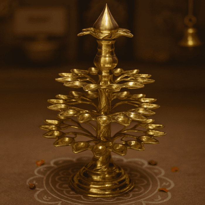 decorative lamp6(1) Aal Vilakku oil lamp – 51 wicks - Image 1
