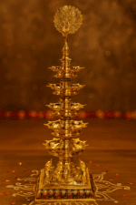Brass 5-tier Oil Lamp