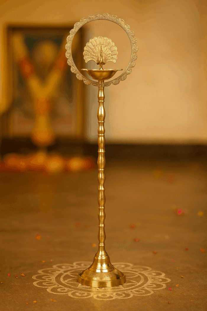 decorative lamp8(1) Brass Traditional Oil Lamp - Image 1