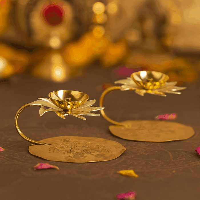 Lotus Shaped Diya - Image 2