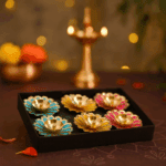 Flower Shaped Diya Set
