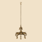 Antique Brass Hanging Bird Oil Lamp - Image 2