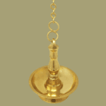 Traditional Brass Hanging Oil Lamp - Image 3