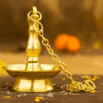 Traditional Brass Hanging Oil Lamp - Image 2