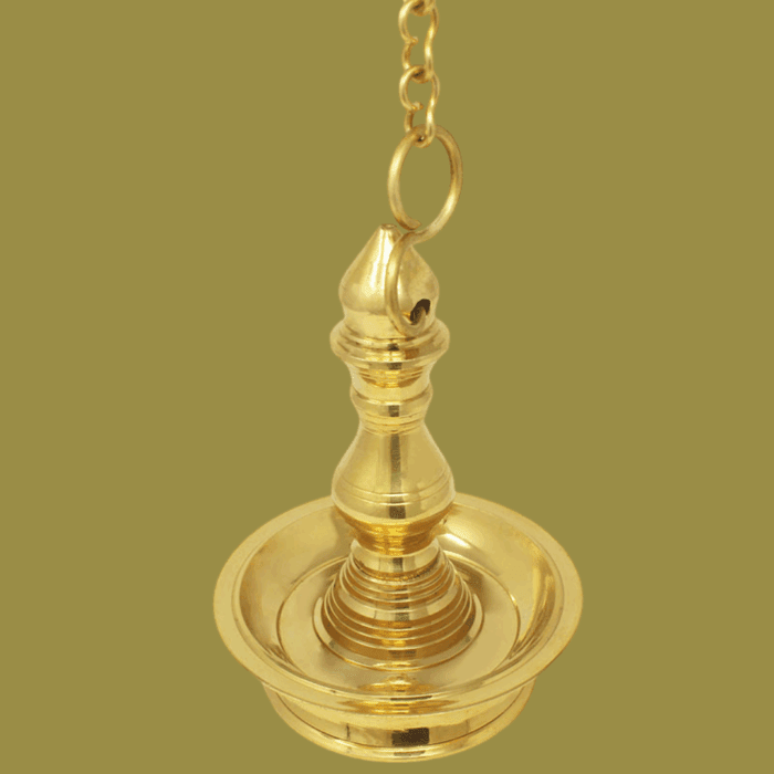 Traditional Brass Thook Vilakku Oil Lamp - Image 3