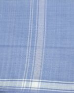 Kerala Handloom Skyblue Lungi with White Stripe - Image 2